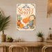 Sunset Spritz Club Italian Aperitivo metal sign with boho vintage italian aperitivo bar poster — Sunset Spritz Club Italian