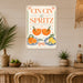 Sip Sangria Wine Bar Social Club metal sign with boho vintage sangria bar poster — Sip Sangria Wine Bar Social Club