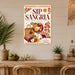 Meet Me at the Martini Bar metal sign with boho vintage coquette martini bar poster — Meet Me at the Martini Bar