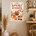 Cin Cin Spritz Club del Sole Italia metal sign with boho vintage italian aperitivo bar poster — Cin Cin Spritz Club del Sole