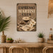Espresso Martini Club Cocktails Good Times metal sign with boho vintage elegant martini bar poster — Espresso Martini Club