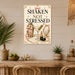 Shaken Not Stressed Cocktails and Confidence metal sign with boho vintage coquette martini bar poster — Shaken Not Stressed