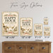 Happy Hour Society Since Cocktail O'Clock metal sign with boho vintage elegant martini bar poster — Happy Hour Society Since
