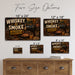 Whiskey and Smoke BBQ Original Seasoning metal sign with vintage tin bbq sign — Whiskey and Smoke BBQ Original Seasoning