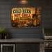 Cold Beer Hot Grill Bad Decisions metal sign with vintage tin bbq sign — Cold Beer Hot Grill Bad Decisions