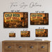 Cold Beer Hot Grill Bad Decisions metal sign with vintage tin bbq sign — Cold Beer Hot Grill Bad Decisions