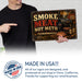 Smoke Meat Not Microwaves BBQ Humor metal sign with vintage tin bbq sign — Smoke Meat Not Microwaves BBQ Humor