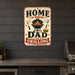 Home Is Where Dad Is Grilling metal sign with vintage tin bbq sign — Home Is Where Dad Is Grilling