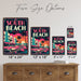 South Beach Miami Florida metal sign with art-deco vintage travel poster style of South Beach Miami Florida (florida