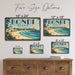 Bondi Beach Australia metal sign with art-deco vintage travel poster style of Bondi Beach Australia (australia sydney)