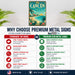 Cancun Mexico metal sign with art-deco vintage travel poster style of Cancun Mexico (mexico caribbean)