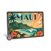 Maui Hawaii metal sign with art-deco vintage travel poster style of Maui Hawaii (hawaii pacific)