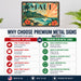 Maui Hawaii metal sign with art-deco vintage travel poster style of Maui Hawaii (hawaii pacific)