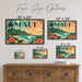 Maui Hawaii metal sign with art-deco vintage travel poster style of Maui Hawaii (hawaii pacific)