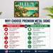 Tulum Mexico metal sign with art-deco vintage travel poster style of Tulum Mexico (mexico riviera)