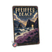 Pfeiffer Beach Big Sur California metal sign with art-deco vintage travel poster style of Pfeiffer Beach Big Sur California