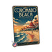 Coronado Beach California metal sign with art-deco vintage travel poster style of Coronado Beach California (california