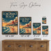 Coronado Beach California metal sign with art-deco vintage travel poster style of Coronado Beach California (california