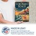 Coronado Beach California metal sign with art-deco vintage travel poster style of Coronado Beach California (california