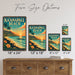 Kaanapali Beach Maui Hawaii metal sign with art-deco vintage travel poster style of Kaanapali Beach Maui Hawaii (maui hawaii)