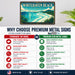 Whitehaven Beach Queensland metal sign with art-deco vintage travel poster style of Whitehaven Beach Queensland (australia