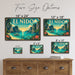 El Nido Palawan Philippines metal sign with art-deco vintage travel poster style of El Nido Palawan Philippines (philippines