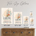 Grow Through What You Go Through metal sign with calm boho-modern affirmation poster — Grow Through What You Go Through