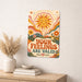 Your Feelings Are Valid metal sign with calm boho-modern affirmation poster — Your Feelings Are Valid