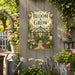 Bloom and Grow Greenhouse Garden metal sign with vintage cottage garden style — Bloom and Grow Greenhouse Garden