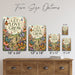 Let Love Grow Wildflower Garden metal sign with vintage cottage garden style — Let Love Grow Wildflower Garden