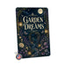 Garden Dreams Moonlit Garden metal sign with vintage cottage garden style — Garden Dreams Moonlit Garden