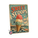 Sweet Scoops Boardwalk Ice Cream metal sign with vintage americana diner / ice cream style — Sweet Scoops Boardwalk Ice Cream