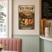 Ice Cream Social Community Together metal sign with vintage americana diner / ice cream style — Ice Cream Social Community