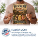 Ice Cream Social Community Together metal sign with vintage americana diner / ice cream style — Ice Cream Social Community