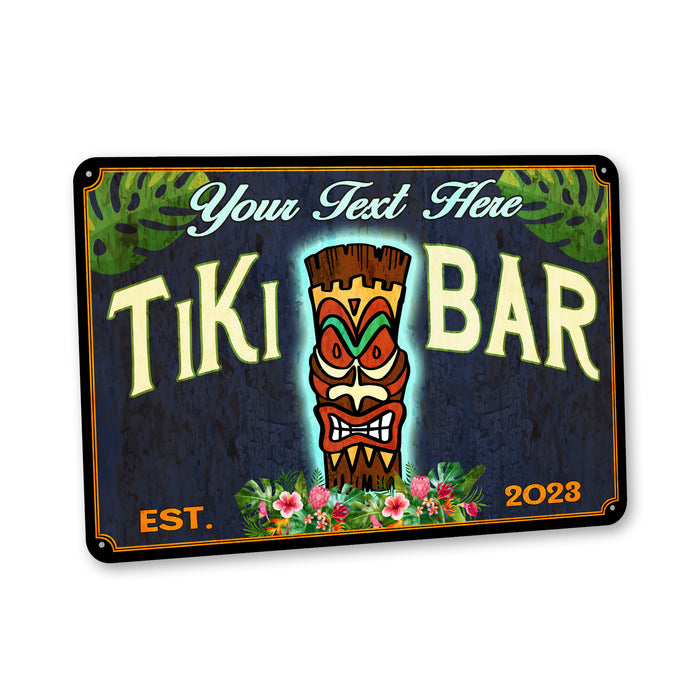 Tiki Bar Sign Beach House Backyard Barbecue Pool Décor Tropical Theme Sign Paradise 108122002046