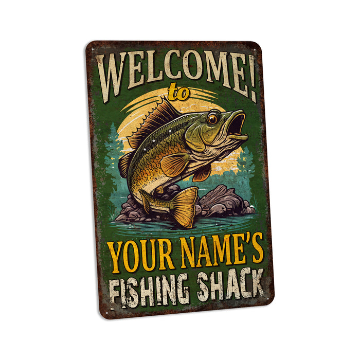 Custom Fishing Shack Sign Bait & Tackle Lures Man Cave Gift Rod Reel 108122002074