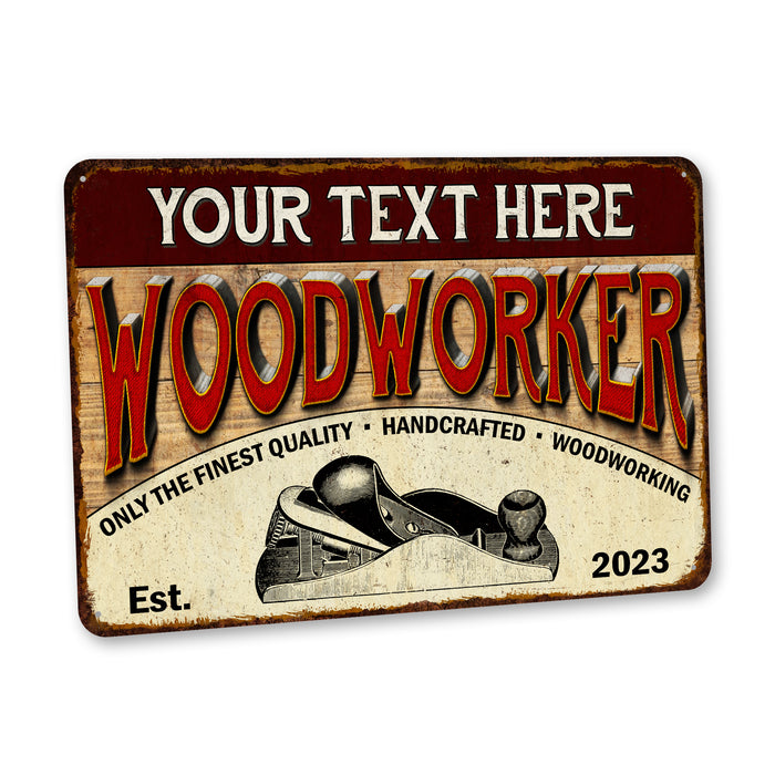 Personalized Woodworker Sign Woodshop Man Cave Garage Workshop 108122002081