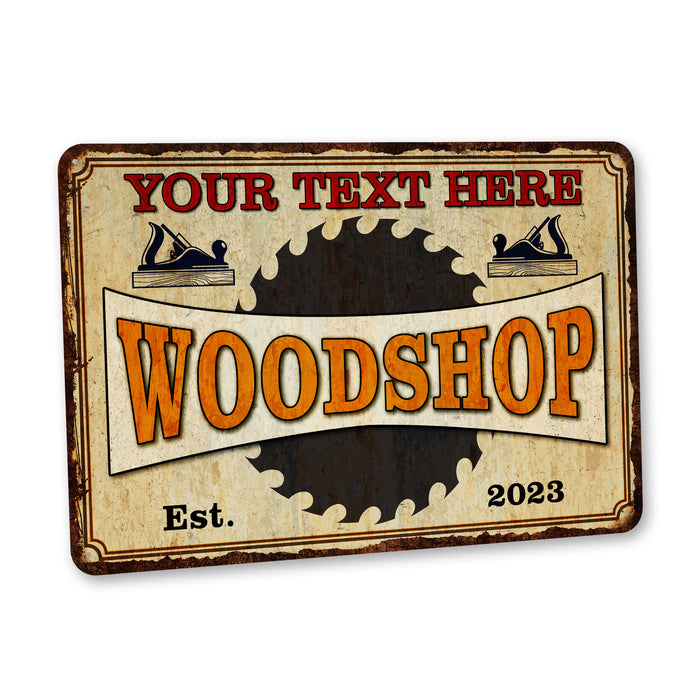 Custom Woodshop Sign Garage Decor Woodwork Man Cave Carpentry 108122002089