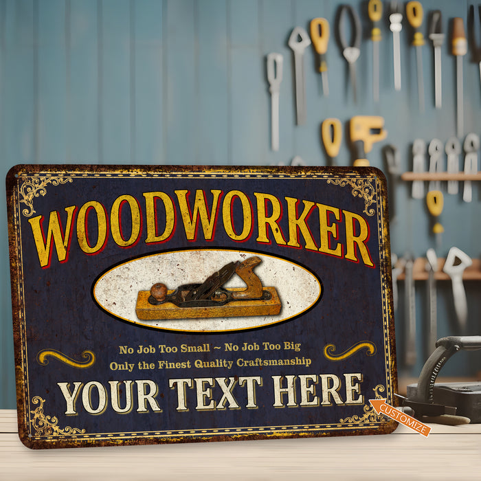 Personalized Woodwork Sign Garage Decor Woodshop Man Cave Craftsman 108122002091