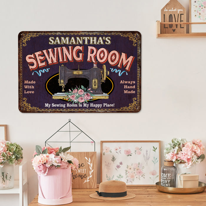Custom Sewing Room Sign Quilting Decor Craft Room Sewing Machine