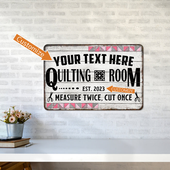 Custom Quilting Room Sign Sewing Wall Art Quilt Making Embroidery 108122002105