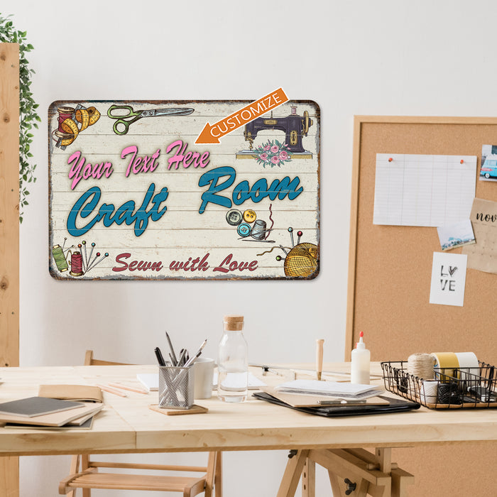 Custom Craft Room Sign Sewing Room Knitting Painting Pottery Art Studio