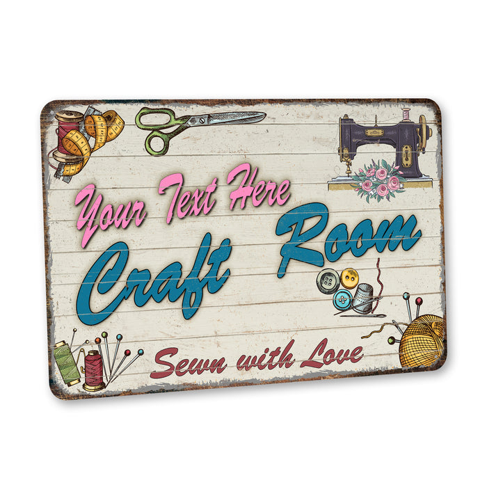 Custom Craft Room Sign Sewing Room Knitting Painting Pottery Art Studio