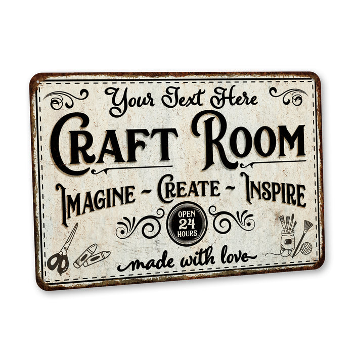 Personalized Craft Room Sign She Shed Decor Art Studio Knitting Painting Sewing 108122002110