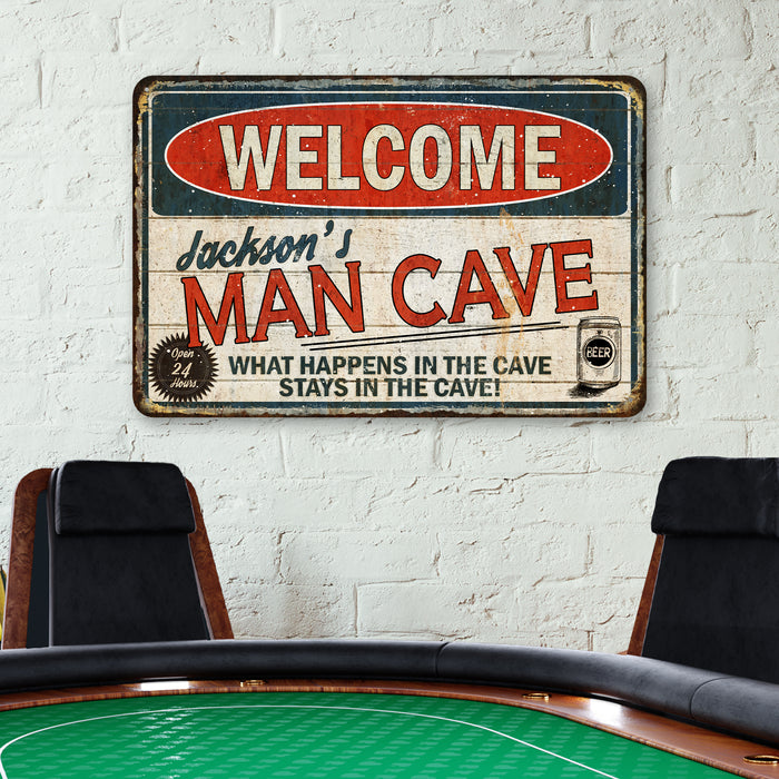 Custom Man Cave Sign - Metal Sign