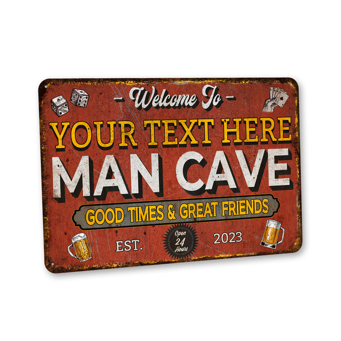 Custom Man Cave Sign-Metal