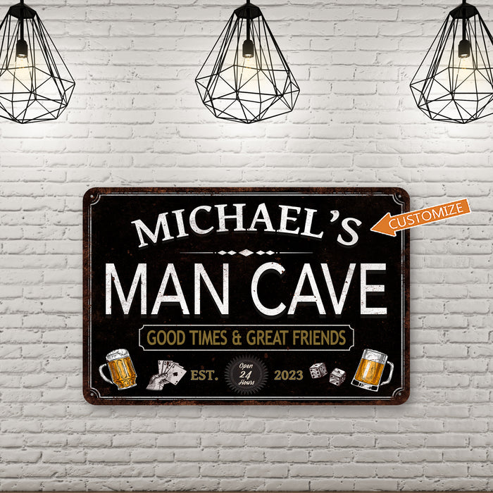 Personalized Man Cave Sign