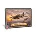 Hawker Hurricane metal sign with horizontal postage-stamp style Hawker Hurricane vintage artwork with RAF FT-A markings