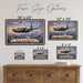 Martin B-26 Marauder metal sign with horizontal postage-stamp style Martin B-26 Marauder vintage artwork with twin engine
