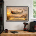 Republic P-47 Thunderbolt metal sign with horizontal postage-stamp style Republic P-47 Thunderbolt vintage artwork with QP-A